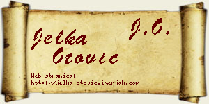 Jelka Otović vizit kartica